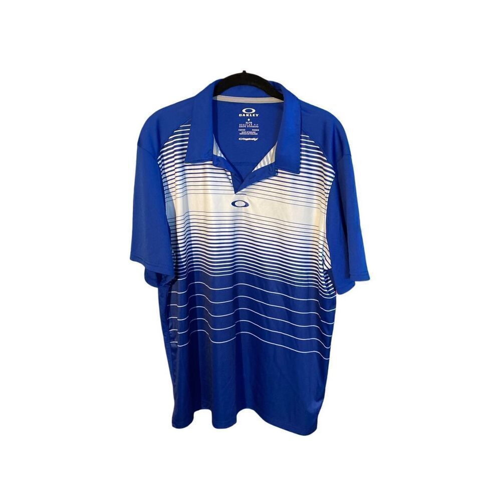 Lot of two Oakley men’s collard golf polo shirts, size XL